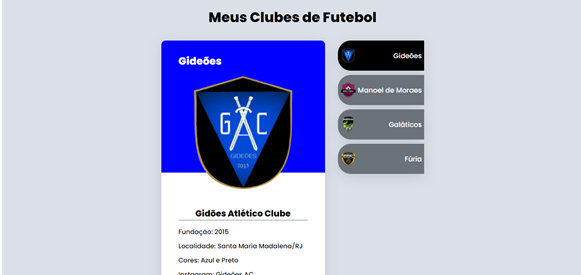 Foto do Projeto Meus clubes